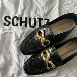 Schutz Sparkle Loafers